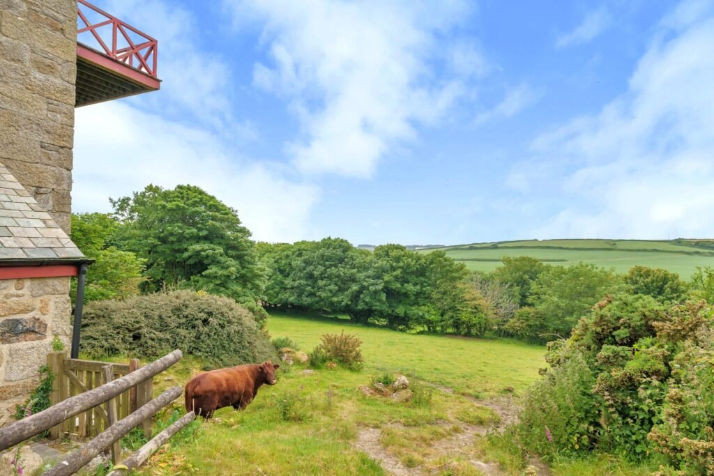 A Grade II-listed Cornish tin mine engine house has gone on sale for £500,000 after being converted into a striking five-floor, three-bedroom home with countryside views.