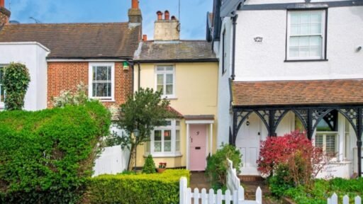 One of Britain's narrowest homes, an 18th-century cottage just 16ft wide, is on the market for £500,000 - with a main bedroom the same size as a Tube carriage.