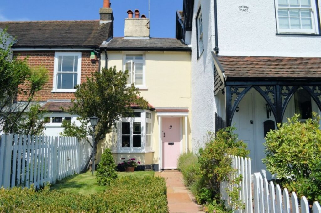One of Britain's narrowest homes, an 18th-century cottage just 16ft wide, is on the market for £500,000 - with a main bedroom the same size as a Tube carriage.