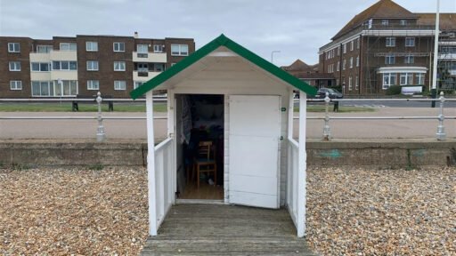 A tiny 6ft by 7ft beach hut on a shingle beach in East Sussex has gone on sale for £40,000 - the price of a luxury car - with locals branding the cost "mad".