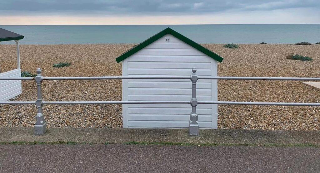 A tiny 6ft by 7ft beach hut on a shingle beach in East Sussex has gone on sale for £40,000 - the price of a luxury car - with locals branding the cost "mad".