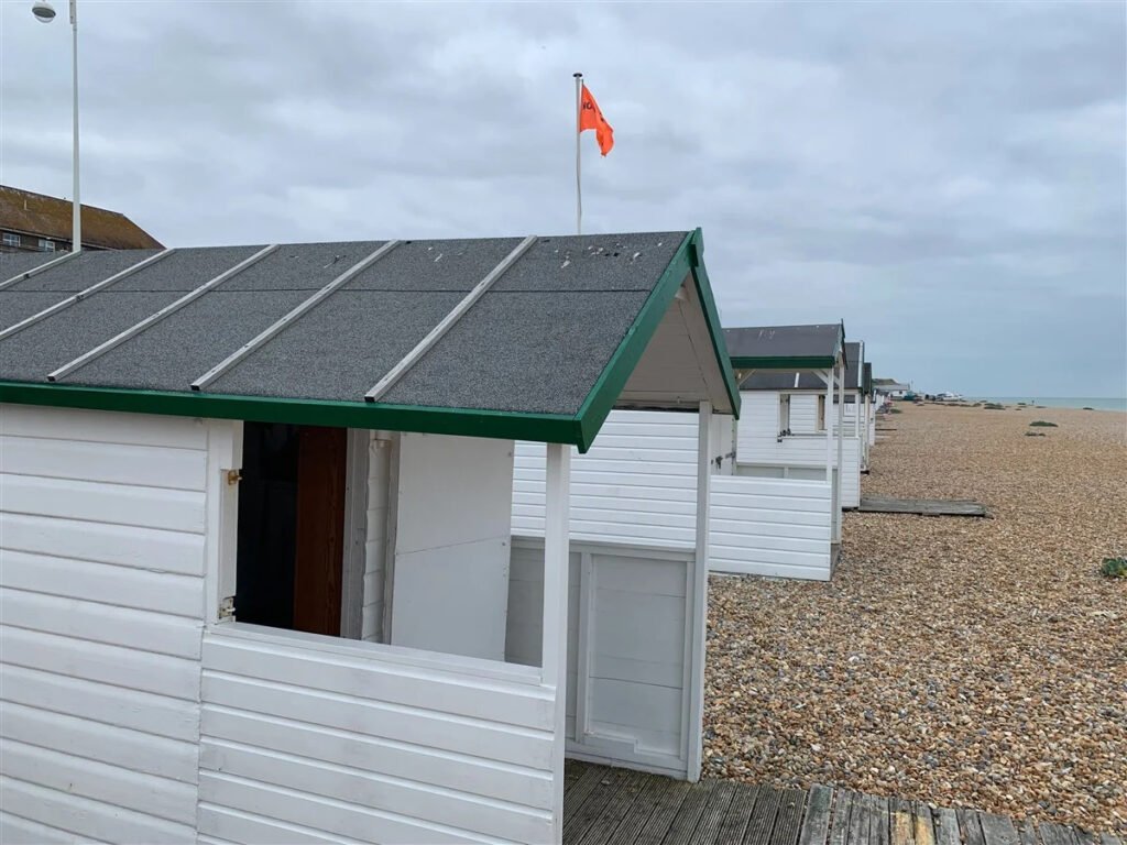 A tiny 6ft by 7ft beach hut on a shingle beach in East Sussex has gone on sale for £40,000 - the price of a luxury car - with locals branding the cost "mad".