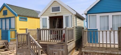 Tiny beach huts are still commanding eye-watering prices - with one in Christchurch, Dorset, on the market for a staggering £425,000 despite falling demand.