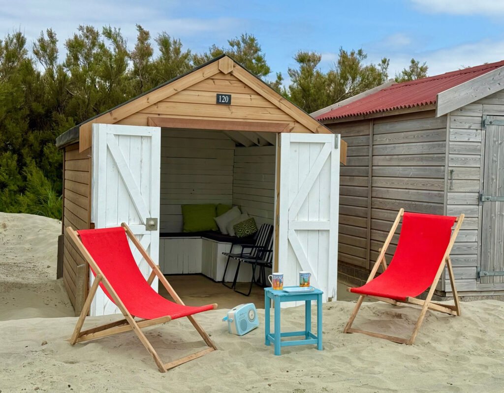 Tiny beach huts are still commanding eye-watering prices - with one in Christchurch, Dorset, on the market for a staggering £425,000 despite falling demand.