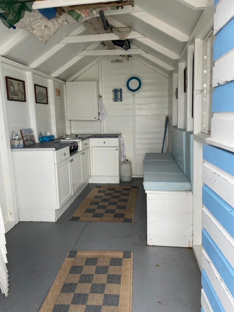 Tiny beach huts are still commanding eye-watering prices - with one in Christchurch, Dorset, on the market for a staggering £425,000 despite falling demand.
