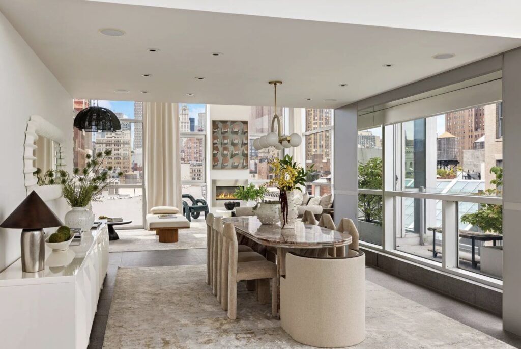 Arsenal legend Thierry Henry has relisted his SoHo penthouse for $25million after slashing the price - and it comes with a huge rooftop with views of the Brooklyn Bridge.