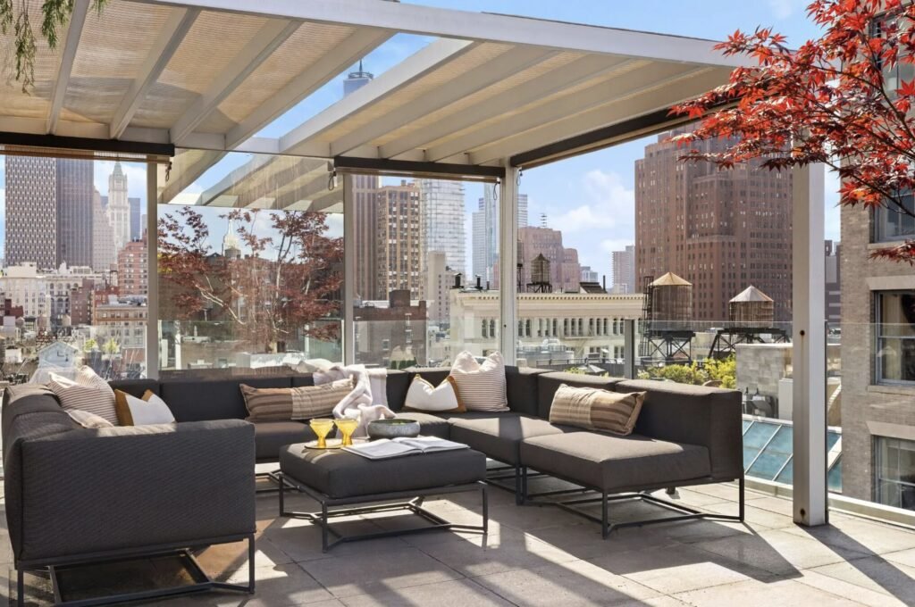 Arsenal legend Thierry Henry has relisted his SoHo penthouse for $25million after slashing the price - and it comes with a huge rooftop with views of the Brooklyn Bridge.