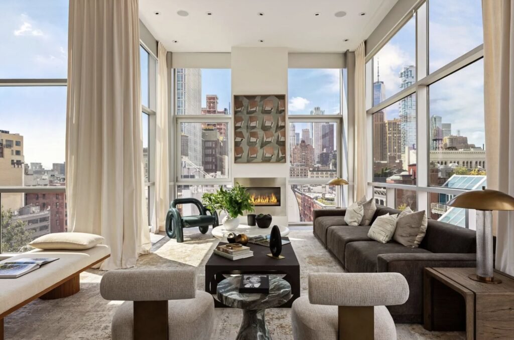 Arsenal legend Thierry Henry has relisted his SoHo penthouse for $25million after slashing the price - and it comes with a huge rooftop with views of the Brooklyn Bridge.