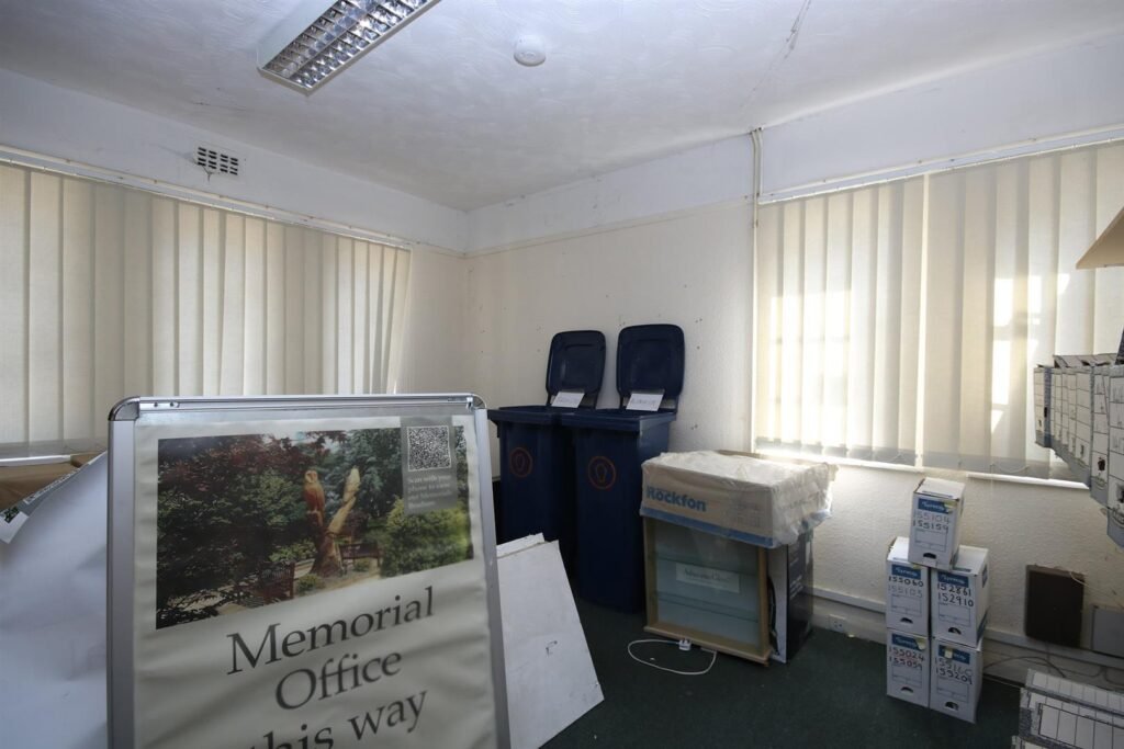 A three-bed detached home has hit the market for just £250,000 - but there's a catch, as the one-of-a-kind property sits inside the grounds of a crematorium.