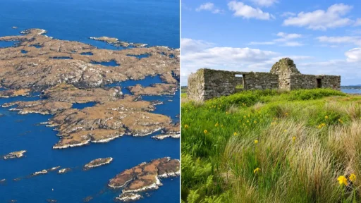 Historic Scottish island where Bonnie Prince Charlie sought refuge after Battle of Culloden now for sale. 970 acres with sandy beaches, eagles and fishing - under £1 million.