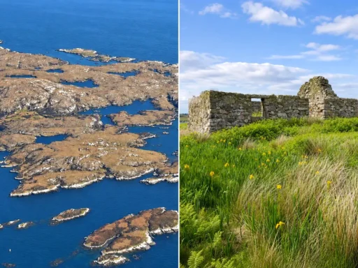 Historic Scottish island where Bonnie Prince Charlie sought refuge after Battle of Culloden now for sale. 970 acres with sandy beaches, eagles and fishing - under £1 million.