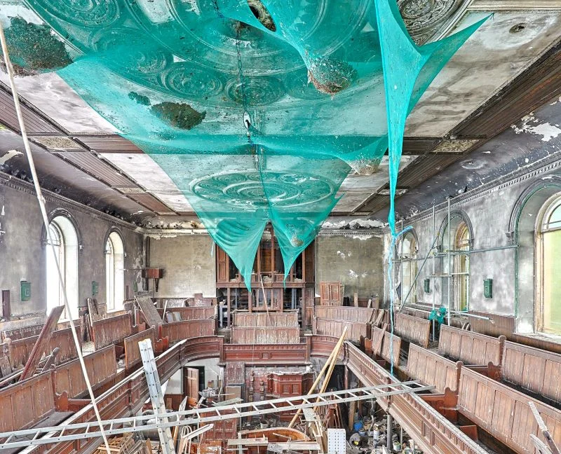 Grade-II listed former chapel on sale for £1 - large enough to convert into five flats. Historic 19th-century property in Aberdare available at auction.
