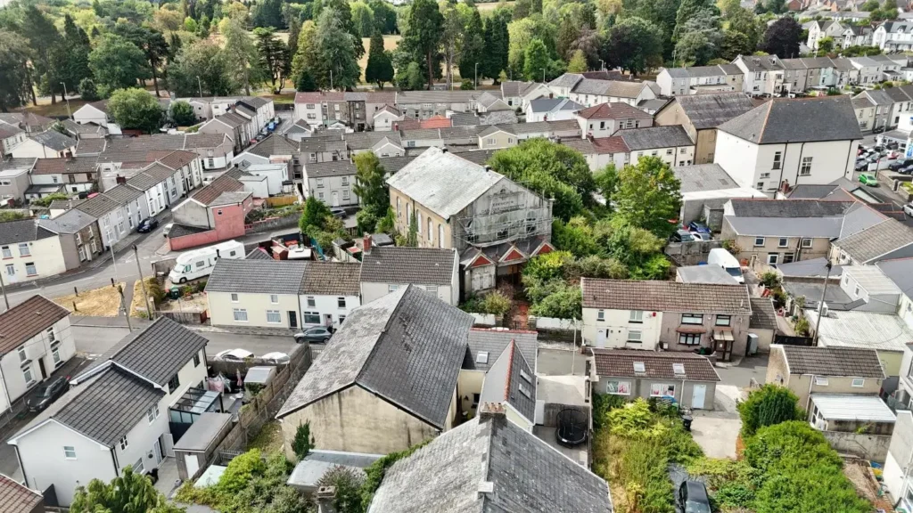 Grade-II listed former chapel on sale for £1 - large enough to convert into five flats. Historic 19th-century property in Aberdare available at auction.