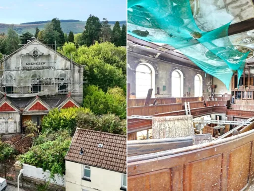 Grade-II listed former chapel on sale for £1 - large enough to convert into five flats. Historic 19th-century property in Aberdare available at auction.