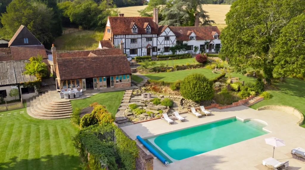 Historic Sussex estate once home to Oscar-winning Sir John Mills and Mr Men creator Roger Hargreaves now on sale for £3.95m with 30 acres.