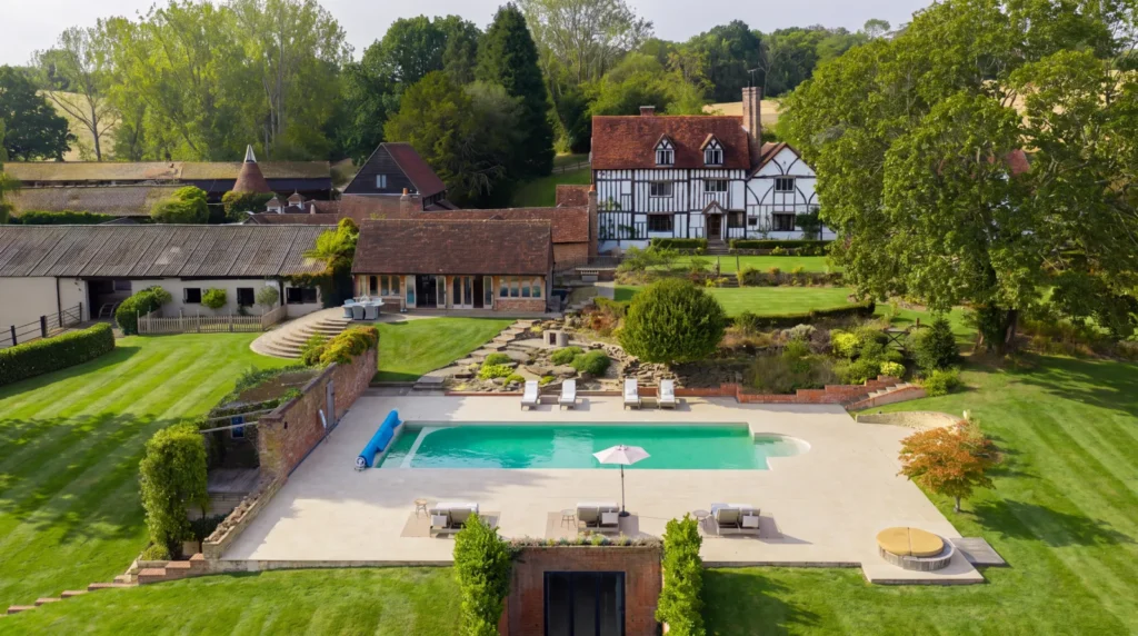 Historic Sussex estate once home to Oscar-winning Sir John Mills and Mr Men creator Roger Hargreaves now on sale for £3.95m with 30 acres.