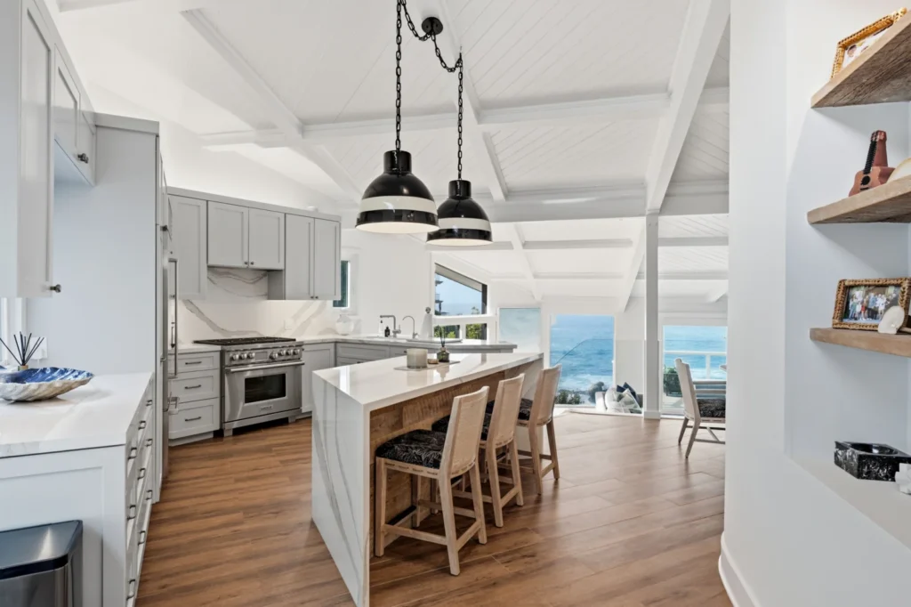 Diane Keaton's $10.3M oceanfront Laguna Beach home featuring her signature black-and-white design is now on the market - her final renovation project before her death.