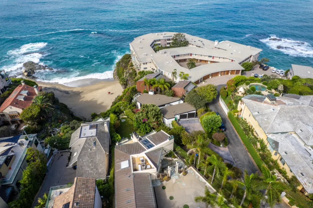 Diane Keaton's $10.3M oceanfront Laguna Beach home featuring her signature black-and-white design is now on the market - her final renovation project before her death.