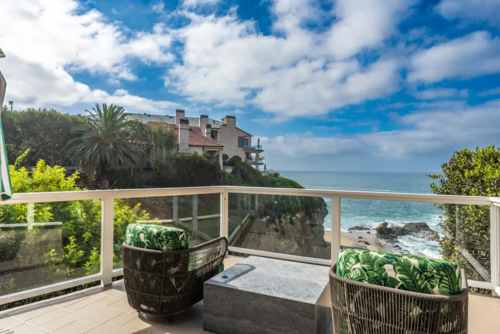 Diane Keaton's final redesigned Laguna Beach home hits the market for $10.3million - an oceanfront paradise featuring her signature black-and-white style.