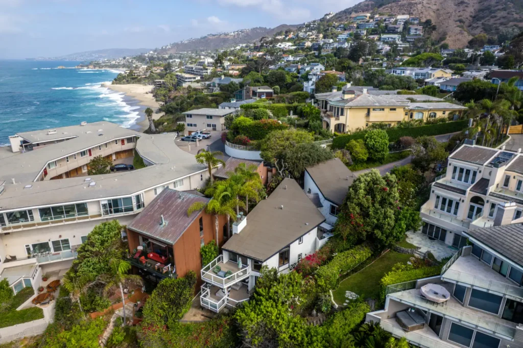 Diane Keaton's final redesigned Laguna Beach home hits the market for $10.3million - an oceanfront paradise featuring her signature black-and-white style.