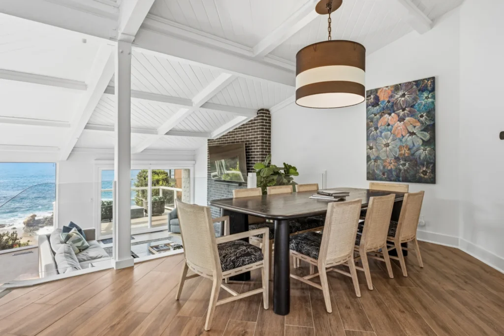 Diane Keaton's final redesigned Laguna Beach home hits the market for $10.3million - an oceanfront paradise featuring her signature black-and-white style.