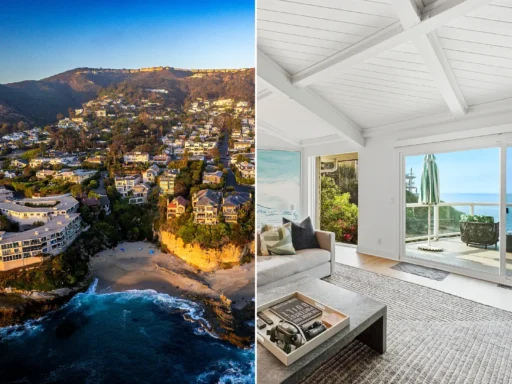 Diane Keaton's final redesigned Laguna Beach home hits the market for $10.3million - an oceanfront paradise featuring her signature black-and-white style.