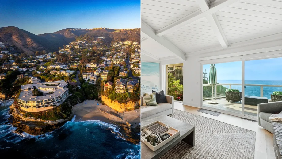 Diane Keaton's final redesigned Laguna Beach home hits the market for $10.3million - an oceanfront paradise featuring her signature black-and-white style.